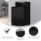 Flash Furniture Dell Receptacle Enclosure for 32 Gallon Trash Cans w/8-in Drop Hole and Upper Tray Shelf, Blk GC-M-196-BLK-GG - alternate 2